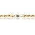 Rope Necklace in Yellow Gold- 6mm