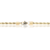Collar de cadena tipo cuerda en oro amarillo - 4mm