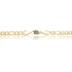 Figaro Chain in Hollow Yellow Gold - 4mm