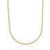 Cadena cubana micro en oro amarillo - 3 mm