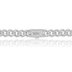 Cadena cubana con diamantes en oro blanco - 8.5mm