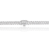 Cadena cubana con microdiamantes de 6 mm de oro blanco para jóvenes
