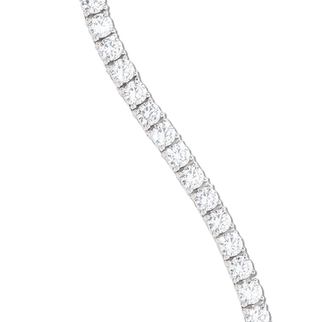 Collar de tenis de diamantes en oro blanco - 5mm