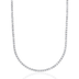 Gargantilla de tenis con diamantes en oro blanco - 3mm