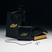 Diamond Tennis Necklace + Pink Diamond Cross Pendant Gift Bundle in White Gold - 3mm