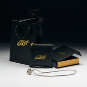 Diamond Tennis Necklace + Canary Heart Baguette Pendant Gift Bundle in White Gold - 2mm