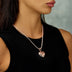 Diamond GLD Star Heart Pendant in Rose Gold