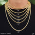 Micro Valentina Chain in White Gold