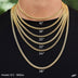Mixed Diamond Pave Chain