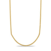 Youth Micro Cuban in Yellow Gold- 3mm
