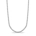 Youth Rope Chain in White Gold - 4mm