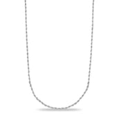 Youth Rope Chain in White Gold - 2mm