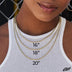 3.6mm Open Box Chain Necklace - Yellow Gold