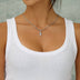 Micro Iced Angel Wing Pendant in White Gold