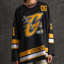 Camiseta de hockey negra y amarilla GLD