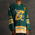 Camiseta de hockey GLD verde y amarilla