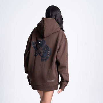 Sudadera con capucha GLD BGU en marrón