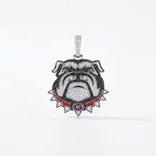 Mascota de los Georgia Bulldogs en oro blanco