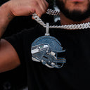Giant Seattle Seahawks Official NFL Helmet Pendant