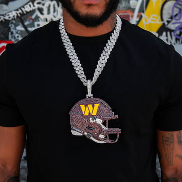 Dije oficial de casco de la NFL de los Washington Commanders de Giant
