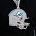 Giant Miami Dolphins Official NFL Helmet Pendant