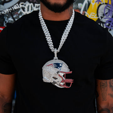 Giant New England Patriots Official NFL Helmet Pendant