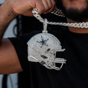 Colgante de casco oficial de la NFL de los Dallas Cowboys gigante