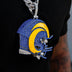 Giant Los Angeles Rams Official NFL Helmet Pendant