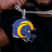 Giant Los Angeles Rams Official NFL Helmet Pendant