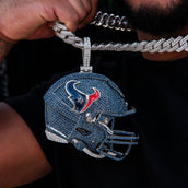 Giant Houston Texans Official NFL Helmet Pendant