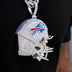 Colgante gigante del casco oficial de la NFL de los Buffalo Bills