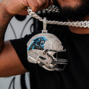 Colgante gigante de casco oficial de la NFL de los Carolina Panthers