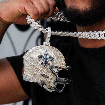Giant New Orleans Saints Official NFL Helmet Pendant