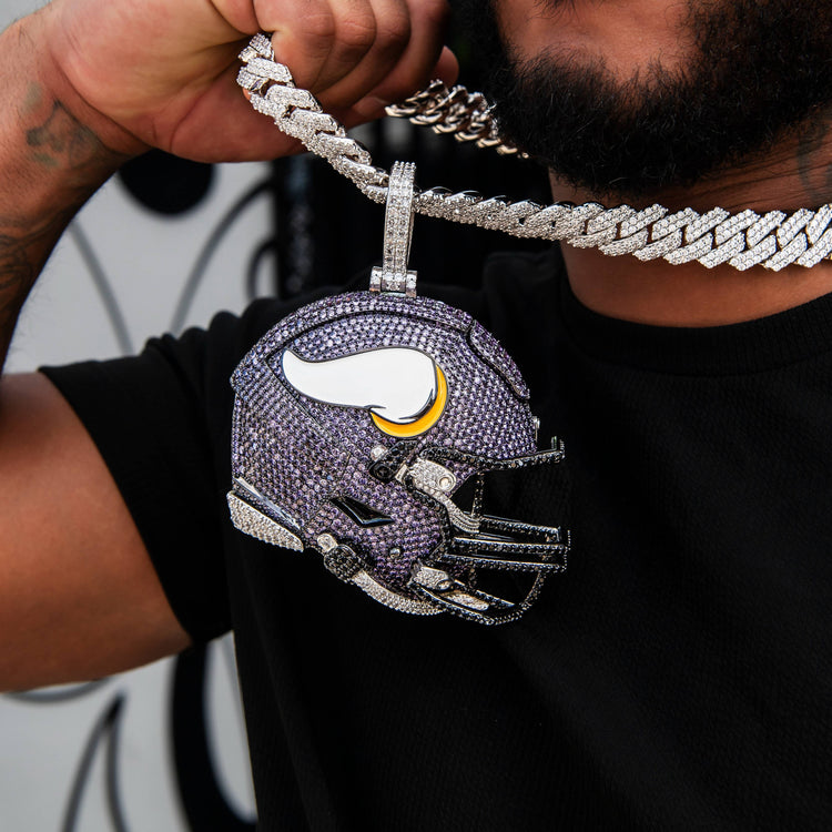 Giant Minnesota Vikings Official NFL Helmet Pendant