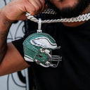 Colgante gigante del casco oficial de los Philadelphia Eagles de la NFL