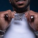 GLD X Malik Nabers H1M Pendant in White Gold