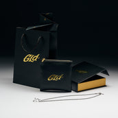 Rope Chain + Simple Micro Cross Gift Bundle in White Gold - 2mm