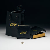 Iced Rose Ring Gift Bundle in Yellow Gold