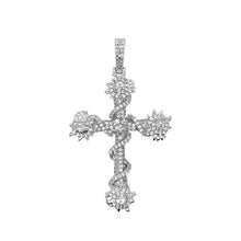 Crystal Iced Spiked Cross