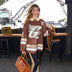 GLD Brown and Cream Hockey Jersey