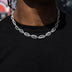 Iced Crown of Thorns Chain + Bracelet Bundle in White Gold
