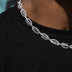 Iced Crown of Thorns Chain + Bracelet Bundle in White Gold