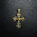 Colgante cruz GLD X Bloody Osiris con diamantes de laboratorio grandes en oro amarillo macizo