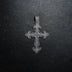 GLD X Bloody Osiris Lab Diamond Large Cross Pendant in Solid White Gold