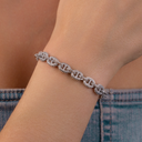 Pulsera Micro Valentina de oro blanco