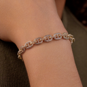 Pulsera micro Valentina en oro amarillo