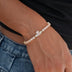 Iced Pilates Crown Bracelet in Yellow Gold