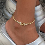 Forme Privé Slipper Anklet in Yellow Gold
