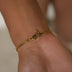 Iced Pilates Slipper Bracelet in Yellow Gold