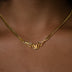Iced Pilates Slipper Chain in Yellow Gold